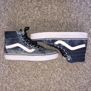 Vans Sk8 Hi Acid Denim Shoes